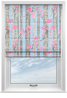 Birch Tree Velvet, Spring Pastels - Twist&Fit Roman Blind